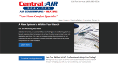 Desktop Screenshot of centralairservices.com