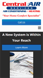 Mobile Screenshot of centralairservices.com